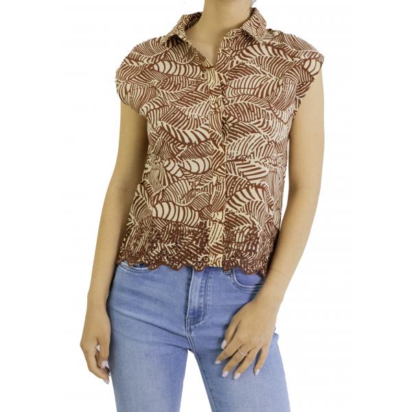 Camicia fantasia con ricami  Only